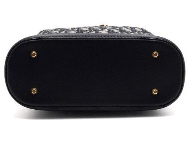 Dior Borsa Tote a Spalla e Crossbody Blue Oblique con Catena Media - vista 6