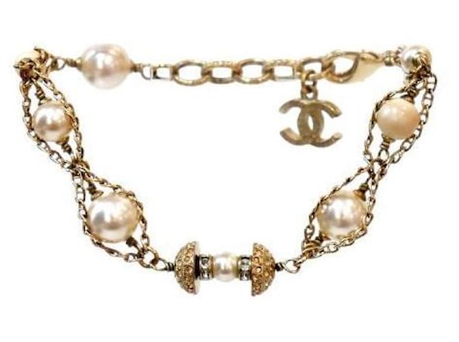 Chanel Bracciale in Perle CC Gold D'oro - vista 2