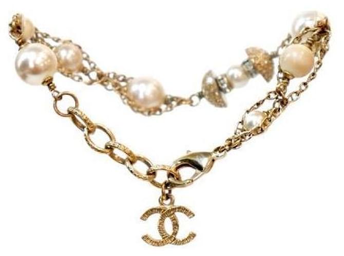 Chanel Bracciale in Perle CC Gold D'oro - vista 3