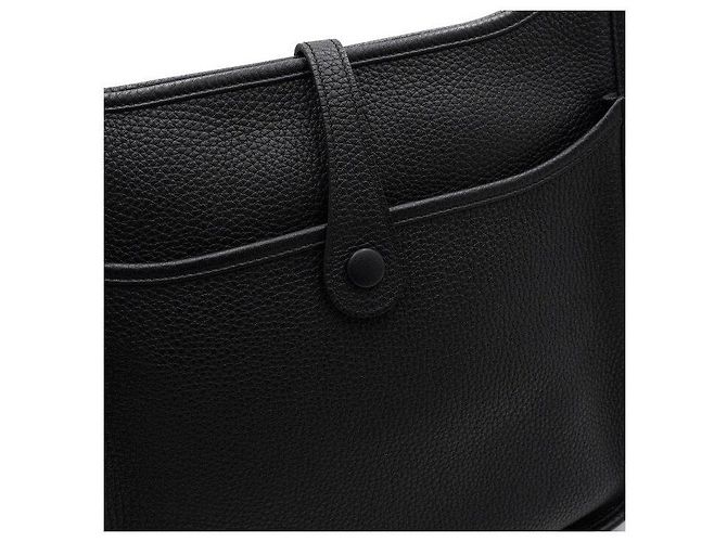 Hermès Bolso de hombro Evelyne Clemence en Negro - vista 10