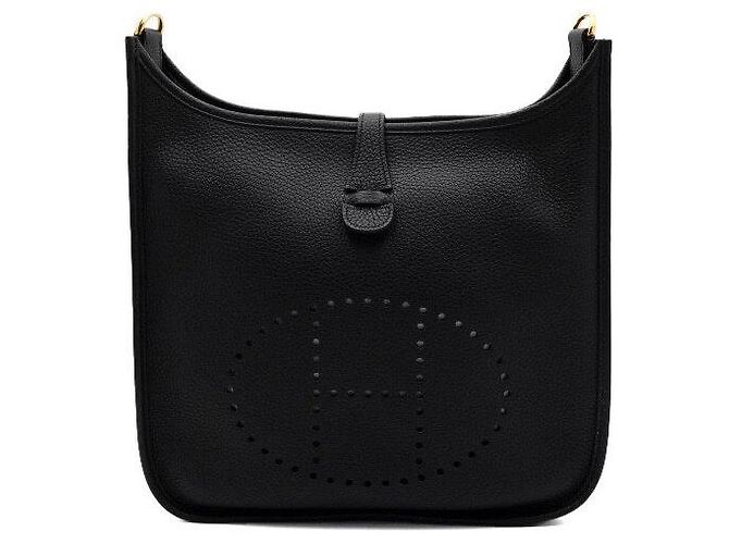 Hermès Bolso de hombro Evelyne Clemence en Negro - vista 2