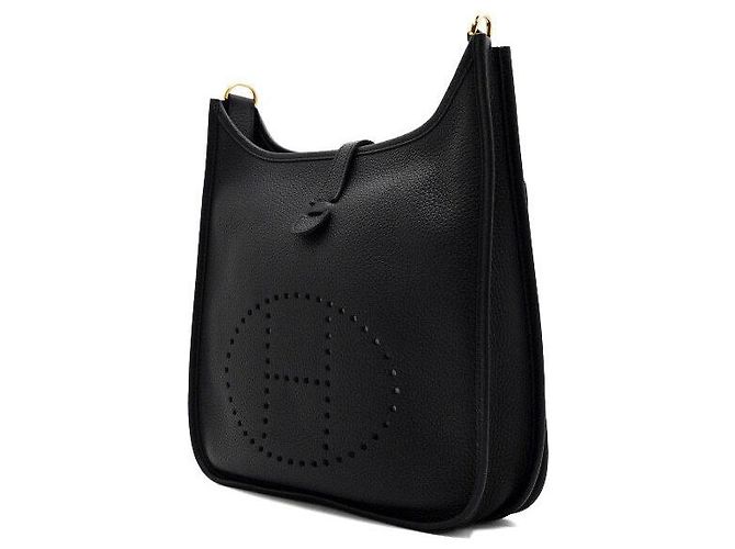 Hermès Bolso de hombro Evelyne Clemence en Negro - vista 3