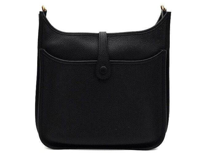 Hermès Bolso de hombro Evelyne Clemence en Negro - vista 5