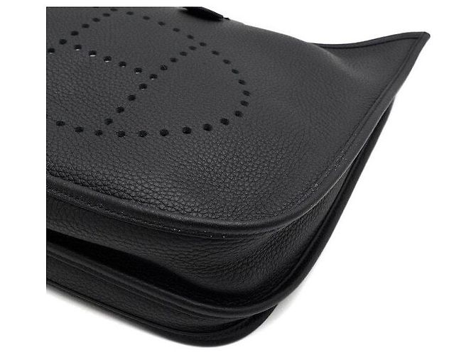 Hermès Bolso de hombro Evelyne Clemence en Negro - vista 8
