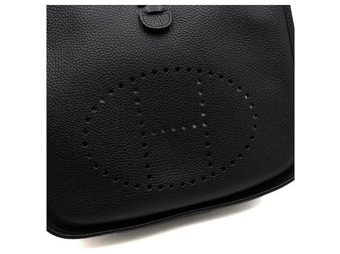 Hermès Bolso de hombro Evelyne Clemence en Negro - vista 9