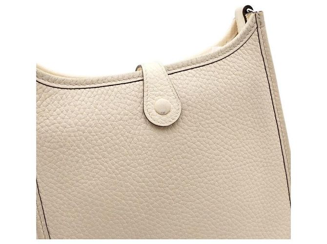 Hermès Borsa a tracolla e borsa crossbody Evelyne TPM Clémence Silver Bianco - vista 11