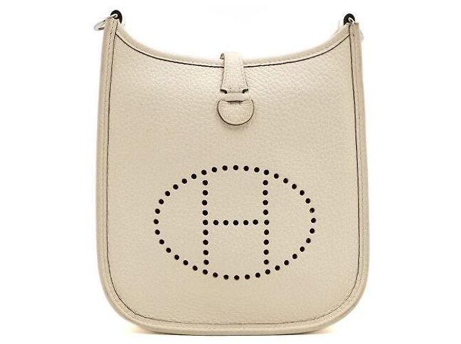 Hermès Borsa a tracolla e borsa crossbody Evelyne TPM Clémence Silver Bianco - vista 2