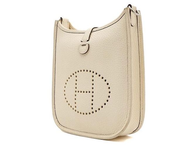 Hermès Borsa a tracolla e borsa crossbody Evelyne TPM Clémence Silver Bianco - vista 3