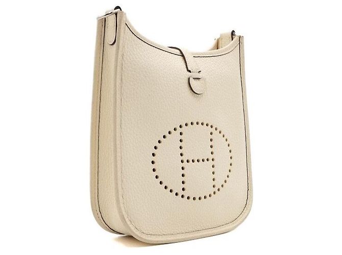 Hermès Borsa a tracolla e borsa crossbody Evelyne TPM Clémence Silver Bianco - vista 4