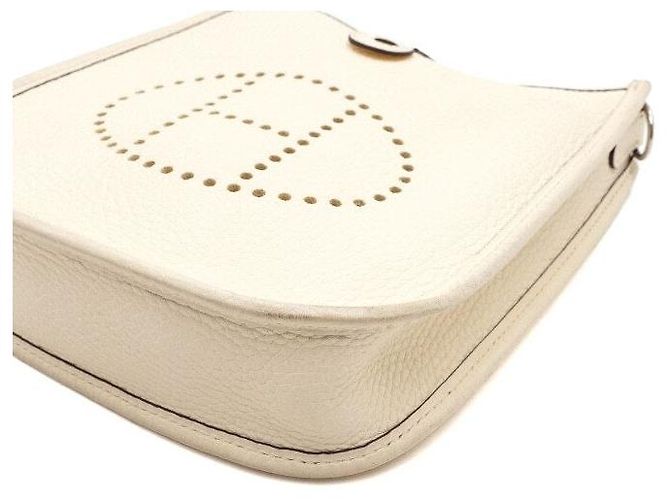 Hermès Borsa a tracolla e borsa crossbody Evelyne TPM Clémence Silver Bianco - vista 8
