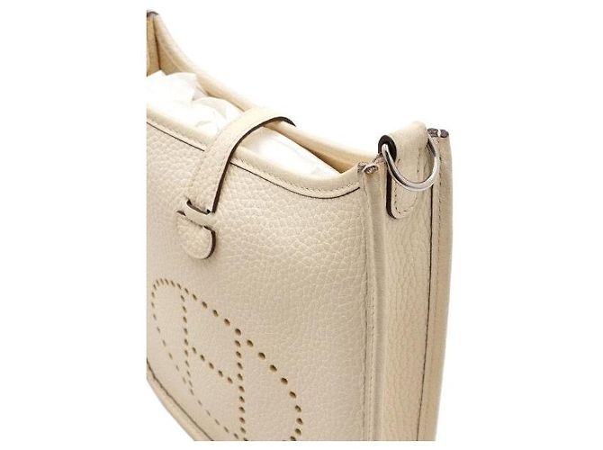 Hermès Borsa a tracolla e borsa crossbody Evelyne TPM Clémence Silver Bianco - vista 9