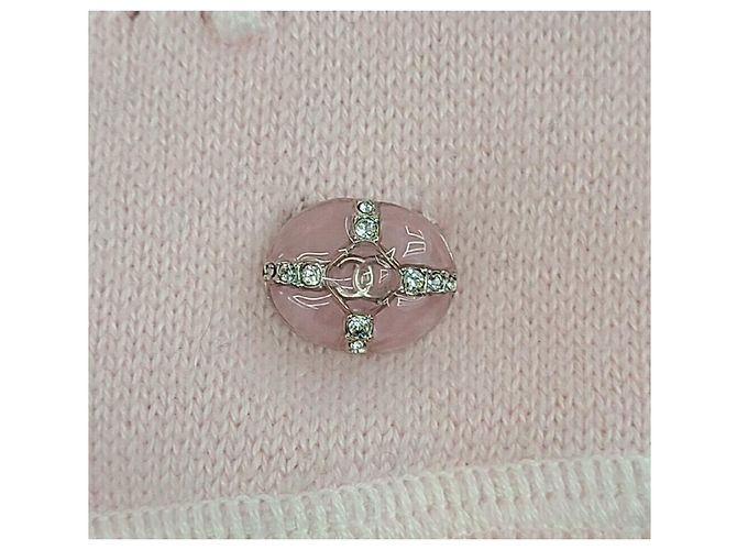 Chanel Cashmere-Strick-Sweatshirt mit Rundhalsausschnitt Rot - Ansicht 3