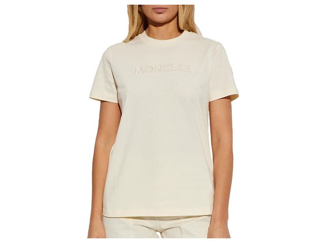 Moncler Camiseta de algodón con logo Blanco - vista 18