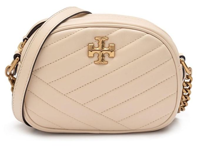 Tory Burch Kleine Chevron Camera Tasche Weiß - Ansicht 3