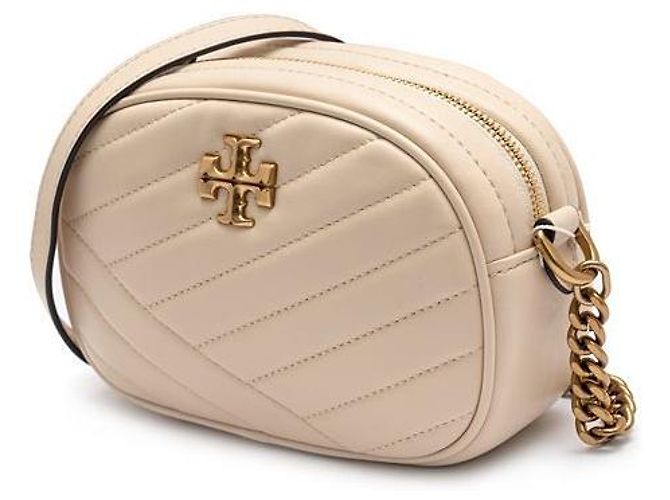 Tory Burch Kleine Chevron Camera Tasche Weiß - Ansicht 4