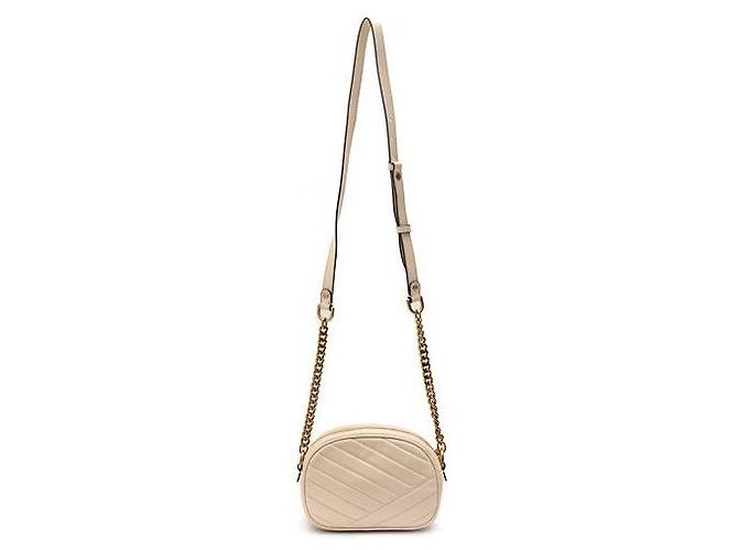 Tory Burch Kleine Chevron Camera Tasche Weiß - Ansicht 5