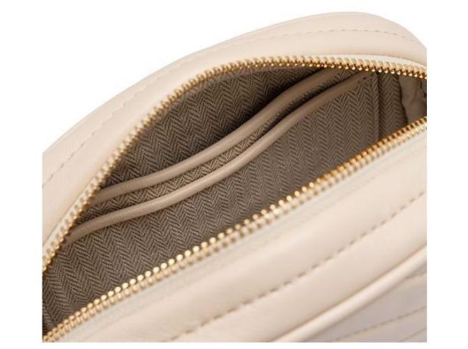 Tory Burch Kleine Chevron Camera Tasche Weiß - Ansicht 8