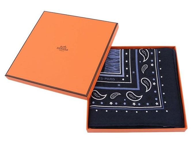 Hermès Bandana-Schal Blau - Ansicht 10