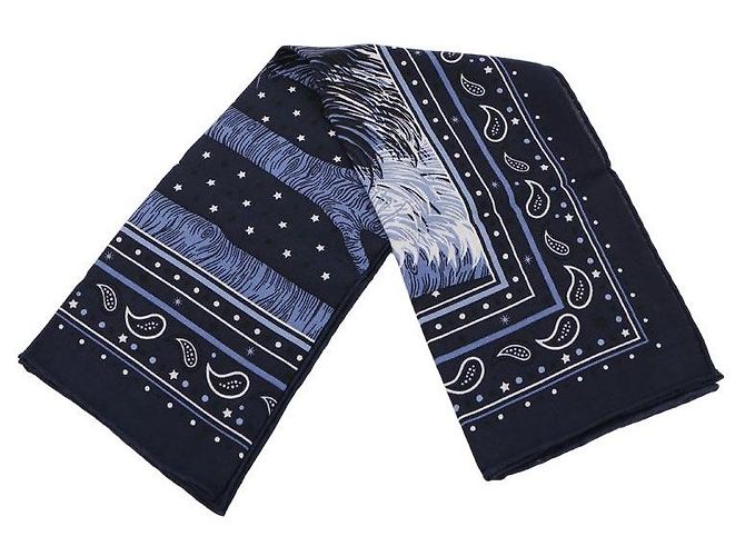Hermès Bandana-Schal Blau - Ansicht 6