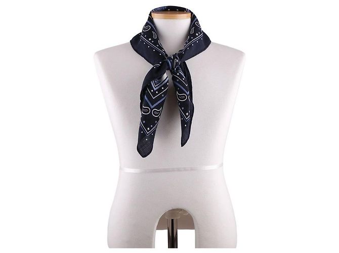 Hermès Bandana-Schal Blau - Ansicht 8
