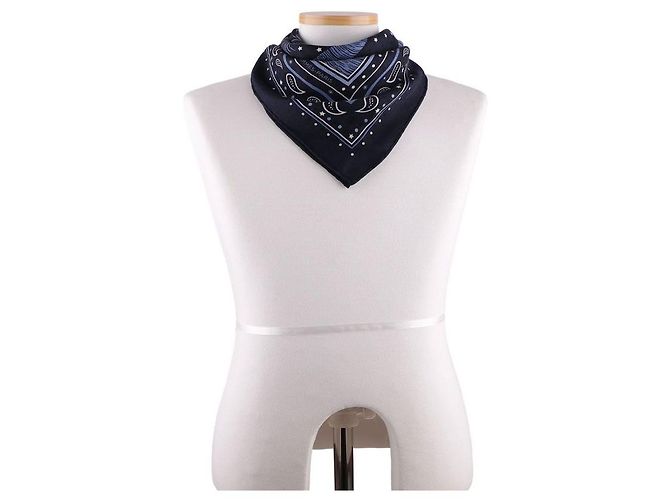 Hermès Bandana-Schal Blau - Ansicht 9