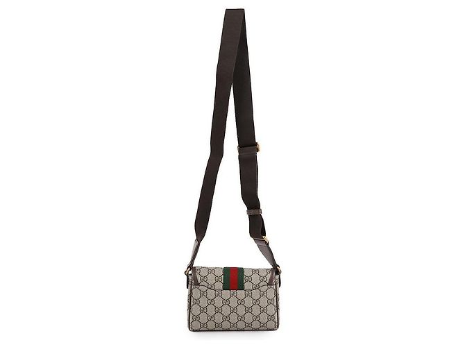 Gucci Borsa a tracolla Ophidia Mini Marrone - vista 5