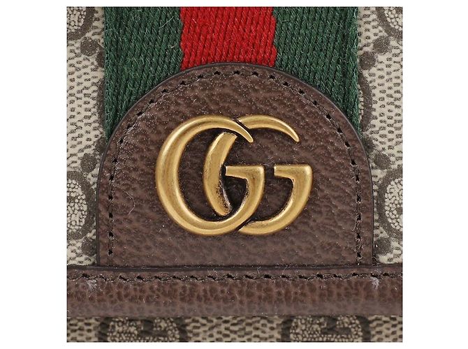 Gucci Borsa a tracolla Ophidia Mini Marrone - vista 9