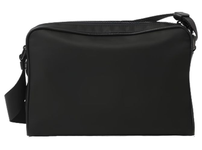 Prada Borsa a tracolla in nylon con logo triangolare Nero - vista 3