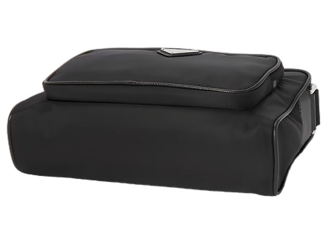 Prada Borsa a tracolla in nylon con logo triangolare Nero - vista 6
