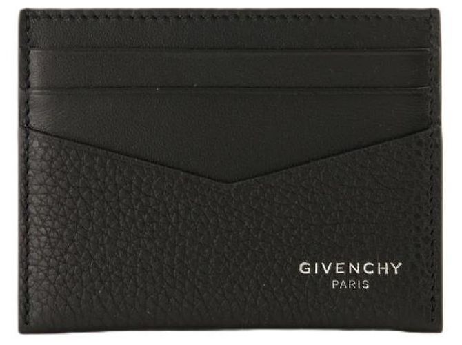 Givenchy Grain Leather Card Holder Black - view 4