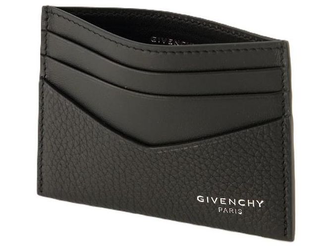 Givenchy Grain Leather Card Holder Black - view 6