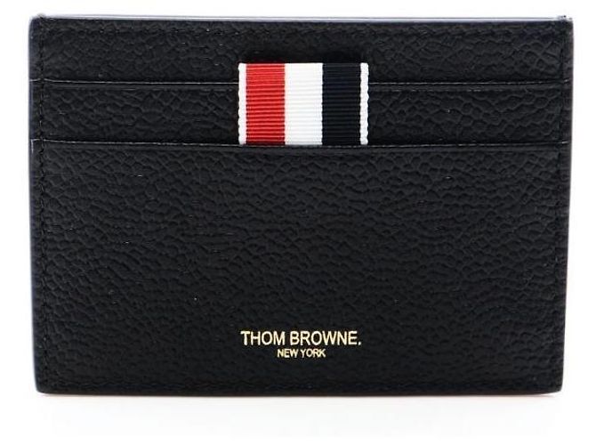 Thom Browne Pebble Grain Double-Sided Card Holder - view 4