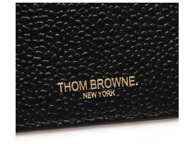 Thom Browne Pebble Grain Double-Sided Card Holder - view 7