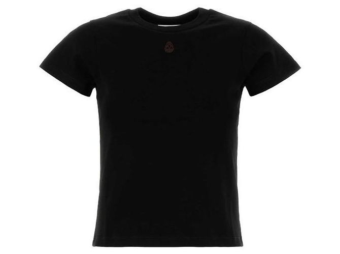 Alexander Mcqueen T-Shirt mit besticktem Totenkopf Schwarz - Ansicht 4