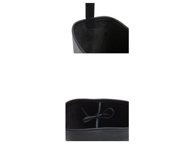 The row Small Leather Park Tote Bag - view 3