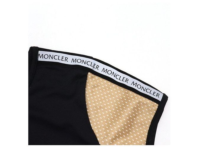Moncler Abito Black Polyamide ABITO Shoulder Logo per donna, bambini e junior Nero - vista 6