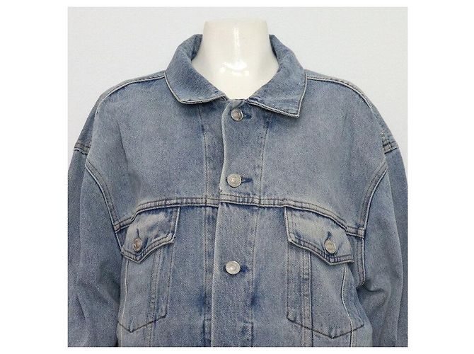 Balenciaga Denimjacke mit Initial-Logo - Ansicht 2