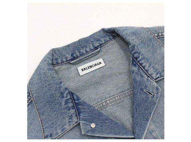 Balenciaga Denimjacke mit Initial-Logo - Ansicht 5