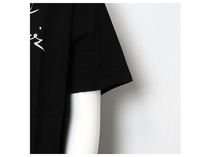 Dior Unisex T-Shirt aus Baumwolle in Schwarz mit weißem Logo - Ansicht 3