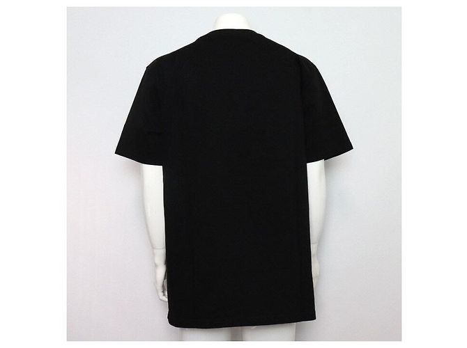 Dior Unisex T-Shirt aus Baumwolle in Schwarz mit weißem Logo - Ansicht 4