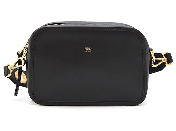 Fendi Borsa Camera in vitello nero - vista 4