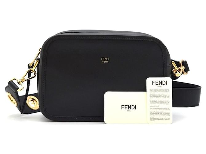 Fendi Borsa Camera in vitello nero - vista 5