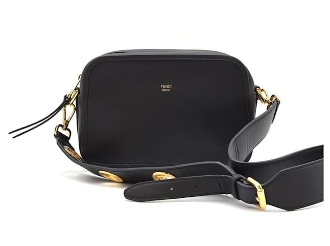 Fendi Borsa Camera in vitello nero - vista 6