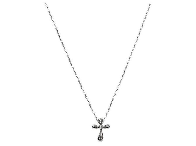 Tiffany & Co Collana Croce in Argento - vista 2