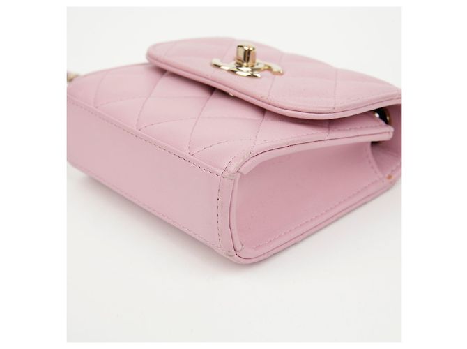 Chanel Borsa a tracolla Vanity Mini CC Trendy in pelle di agnello Rosa - vista 11