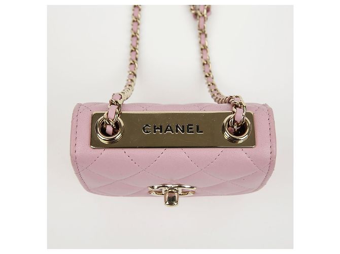 Chanel Borsa a tracolla Vanity Mini CC Trendy in pelle di agnello Rosa - vista 4