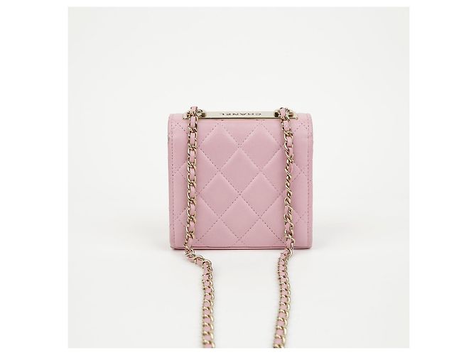 Chanel Borsa a tracolla Vanity Mini CC Trendy in pelle di agnello Rosa - vista 5