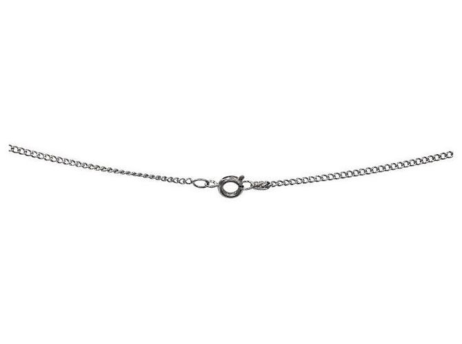 Chanel CC Silber Halskette Rosa Pink - Ansicht 3