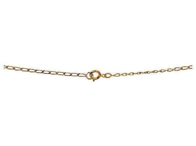 Céline Triomphe Round Cubic Gold Halskette - Ansicht 3