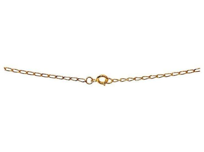 Céline Triomphe Round Cubic Gold Halskette - Ansicht 4